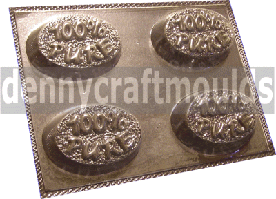 100% PURE SOAP MESSAGE BAR MOULD